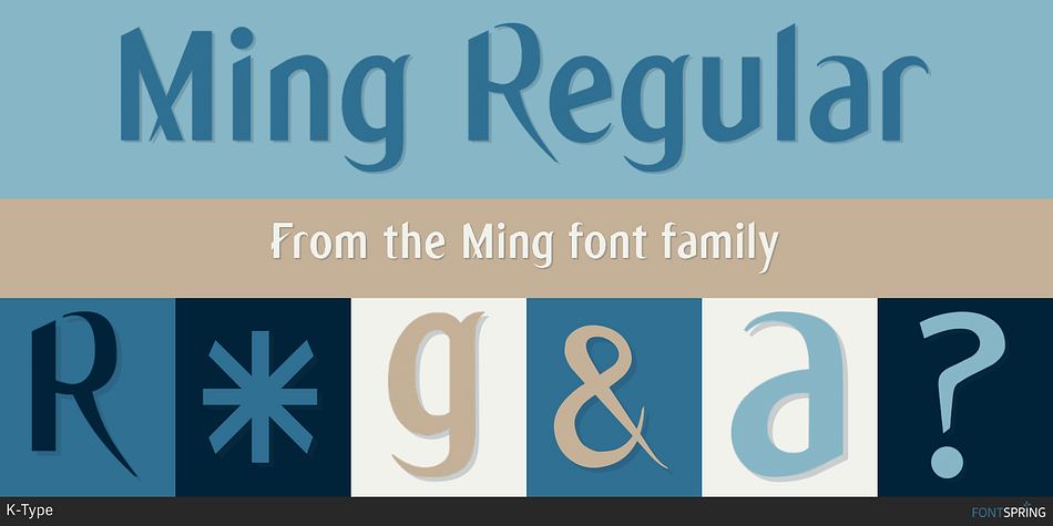 Ming Regular Font