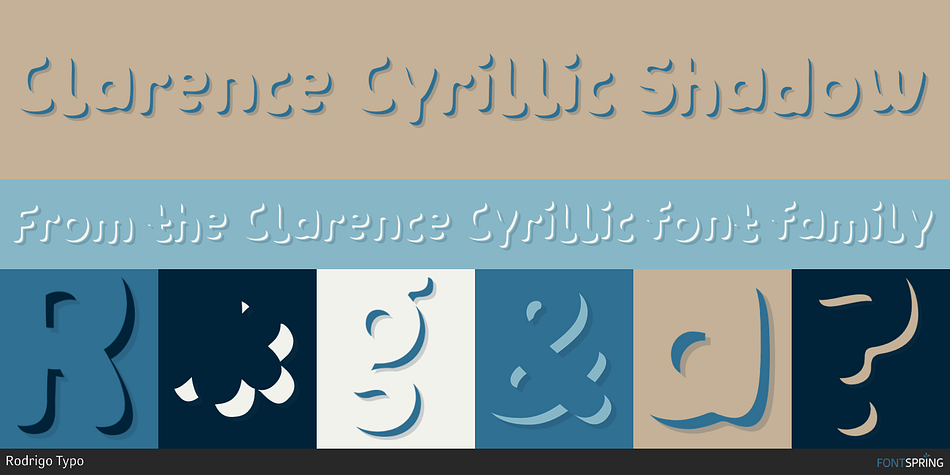 Clarence Cyrillic Font