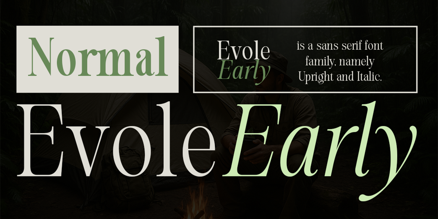Evolve Early Bold Italic Font