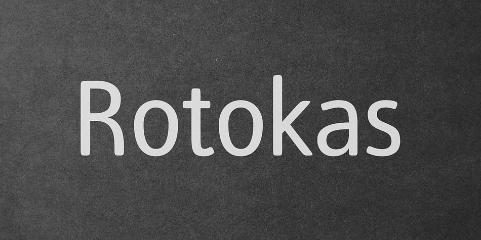 Rotokas is a sans serif typography.