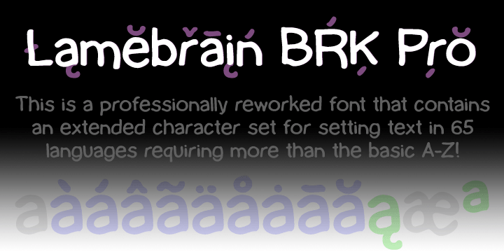 :)
The original font had no diacritics at all, so all have been designed to fit.