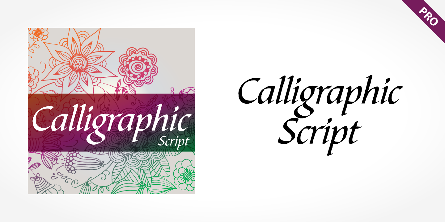 Calligraphic Script Pro