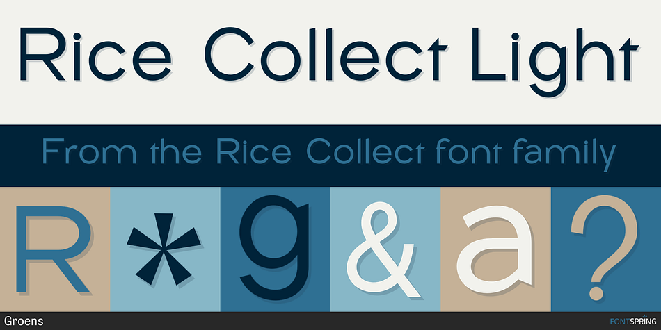 Rice Collect Light Font
