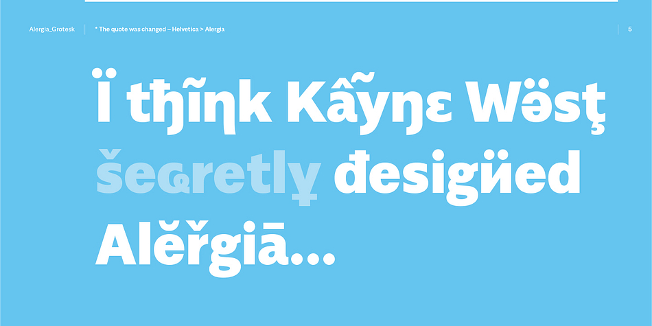 The family consist 10 weights, 3 widths and set of italics – together 60 styles.