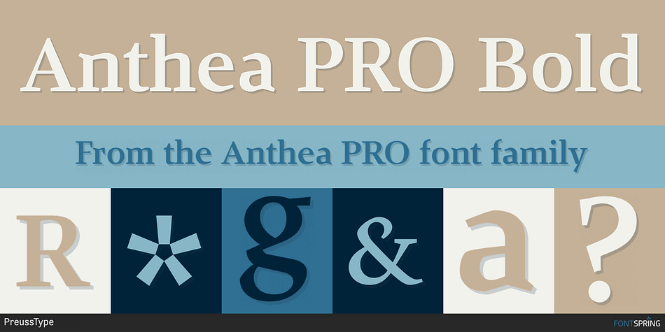 Anthea PRO Bold Font