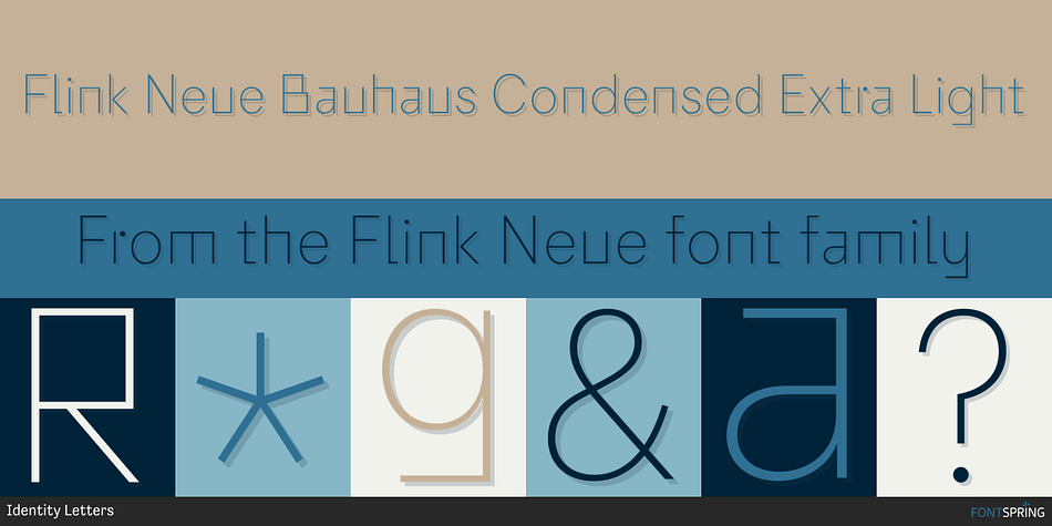 Flink Neue Bauhaus Condensed Extra Light Font