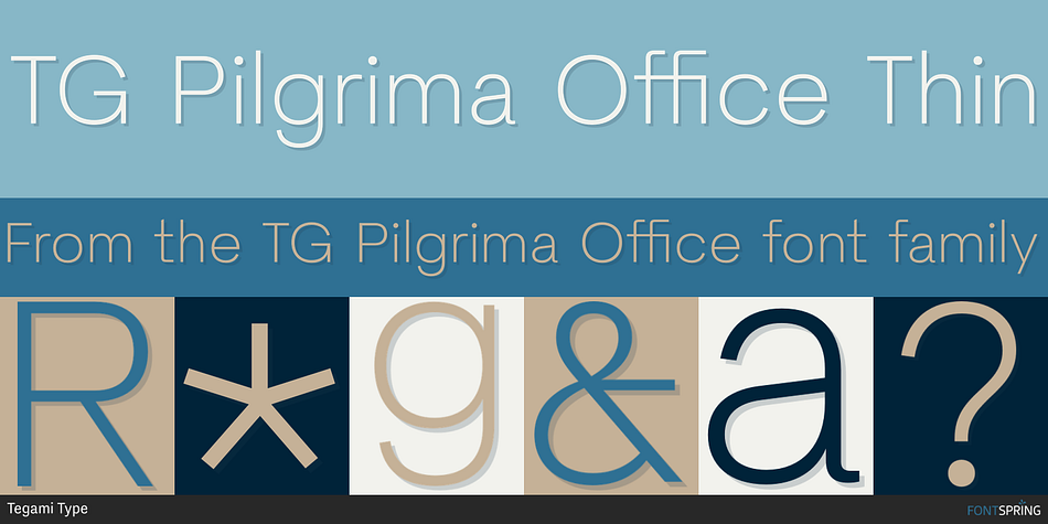 TG Pilgrima Office Thin Font