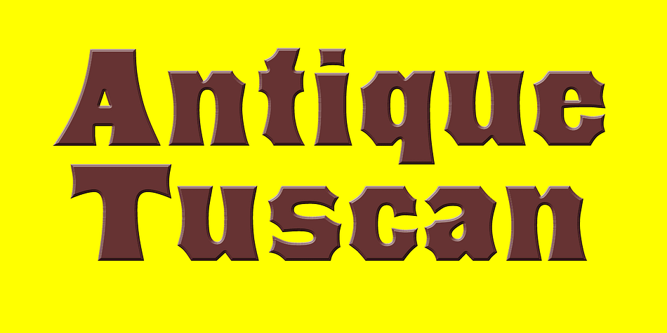 A revival of one of the popular wooden type fonts of the 19th century, condensed, bold, curved serifs, a very useful design for display, upper and lower case.