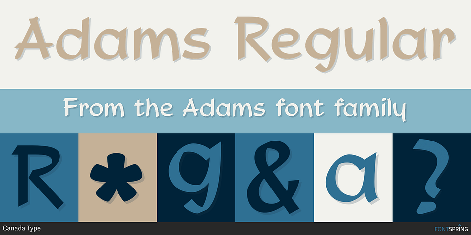 Adams Regular Font