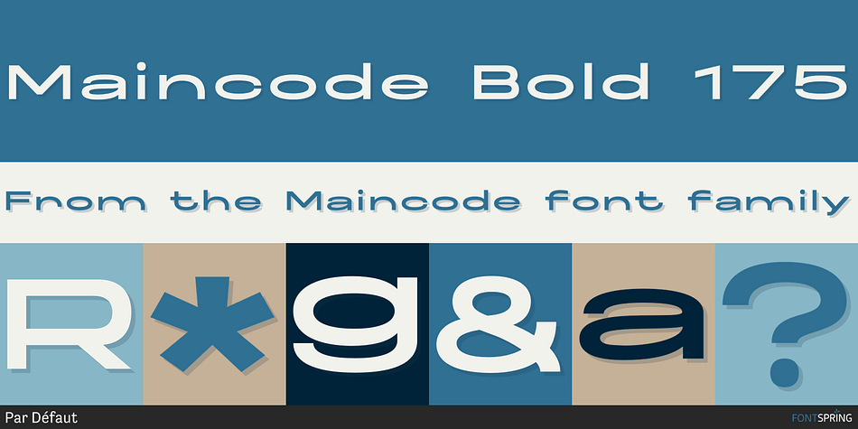 Maincode Bold 175 Font