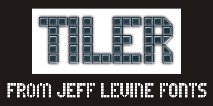 Tiler JNL is a novelty font with geometric styling.