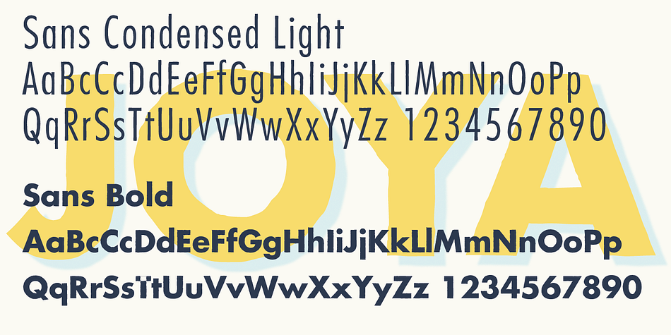 Joya is a multiple classification font family.