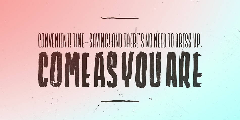 Designed by Stefan Huebsch, Lichtspielhaus Handmade is a grunge and retro font family.