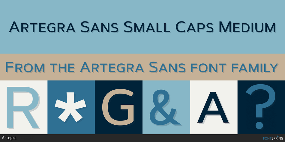Artegra Sans Small Caps Medium Font