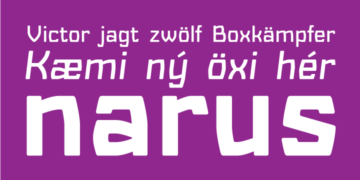 Barrez font family sample image.