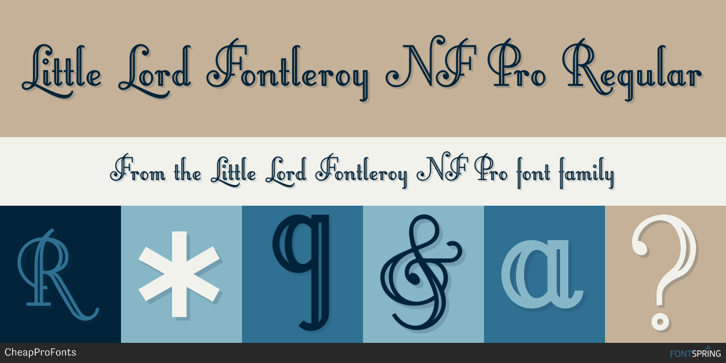 Fonts similar to Little Lord Fontleroy NF Pro