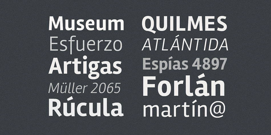 Highlighting the Rambla font family.