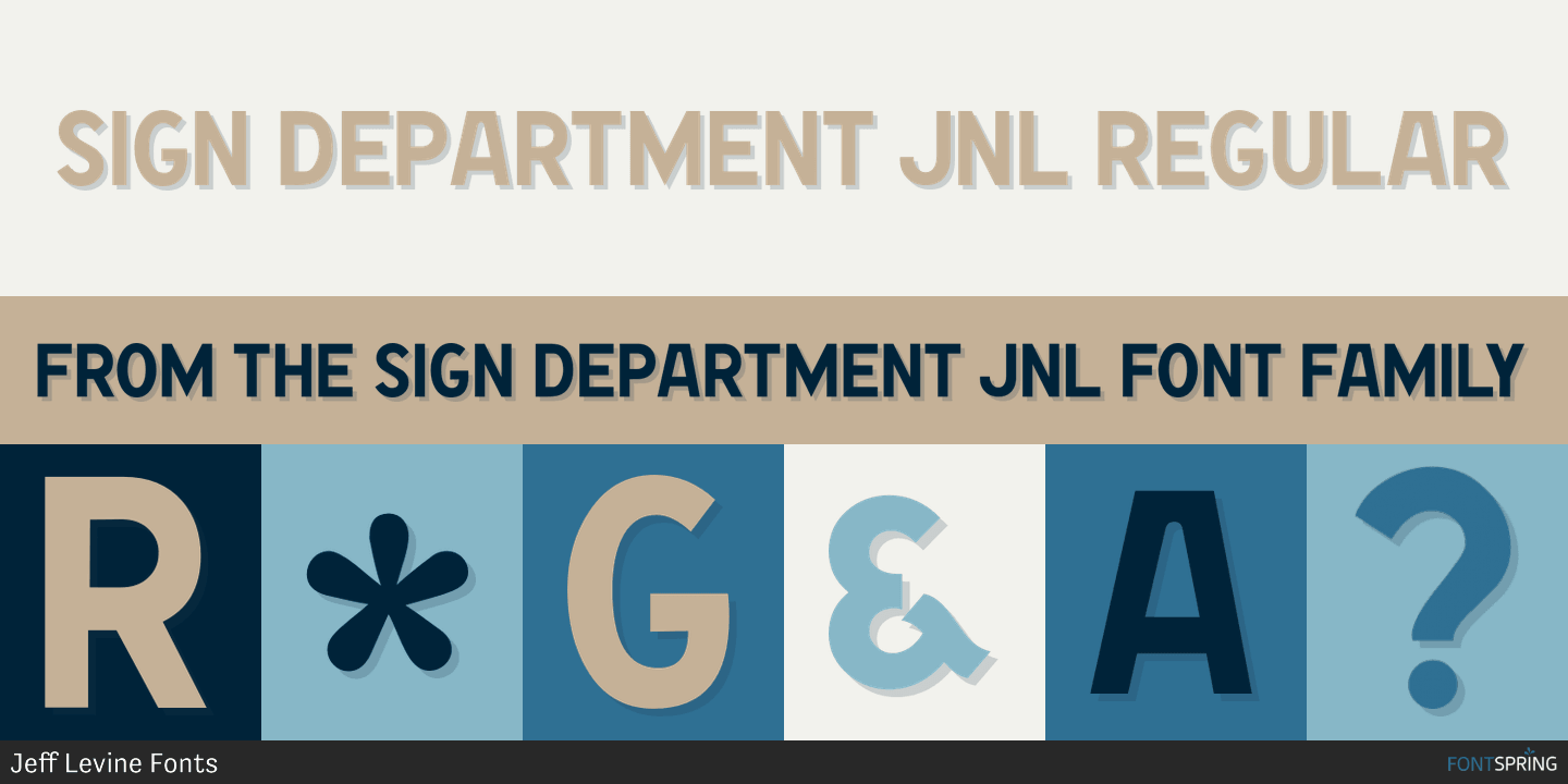 Sign Department JNL Font