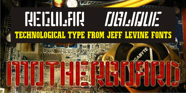 Displaying the beauty and characteristics of the Motherboard JNL font family.