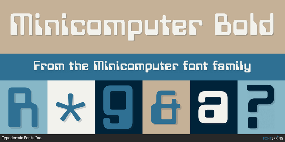 Minicomputer Bold Font