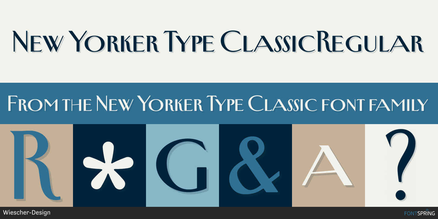 yamaki FP-20 ヤマキ New Yorker type New Yorker Type Pro Font | Webfont & Desktop | MyFonts