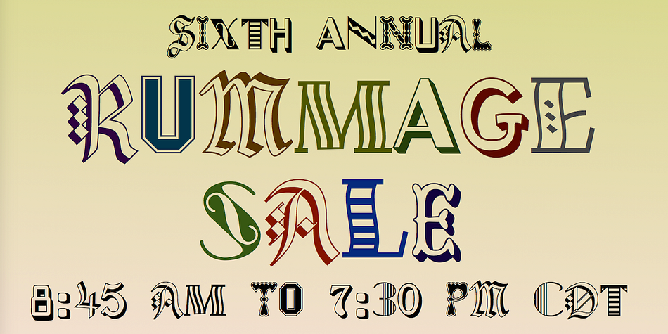 Rummage Sale Font