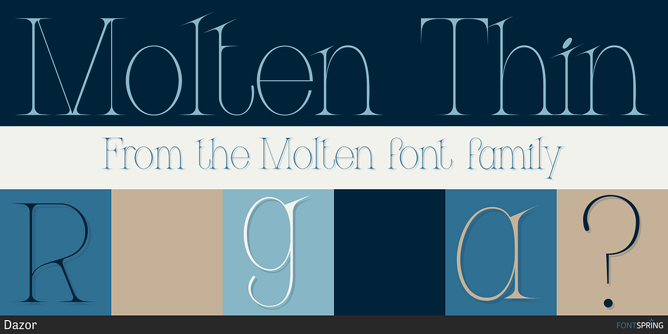 Molten Thin Font