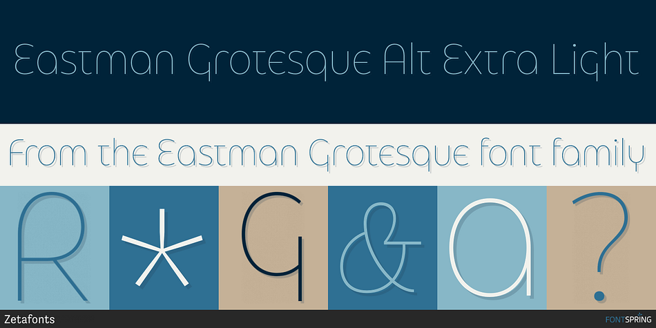 Eastman Grotesque Alternate Pack Font