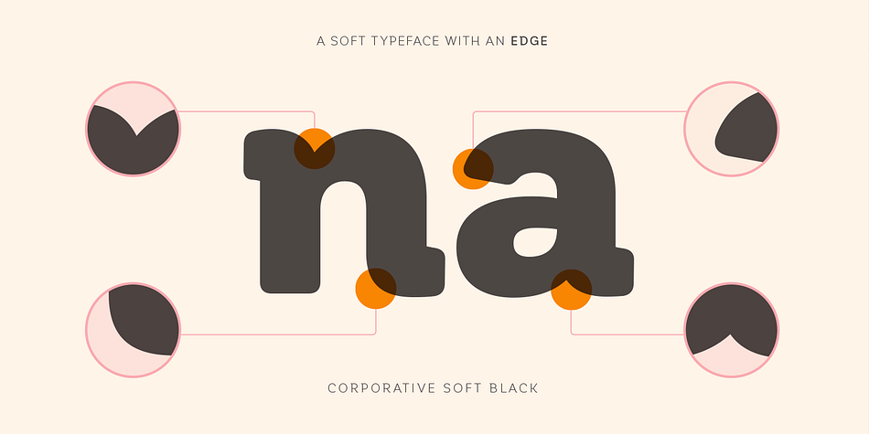 Highlighting the Corporative Soft font family.