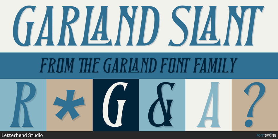 Garland Slant Font