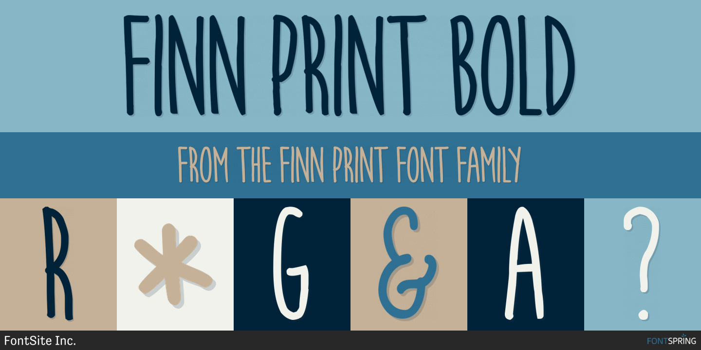 Finn Print Bold Font