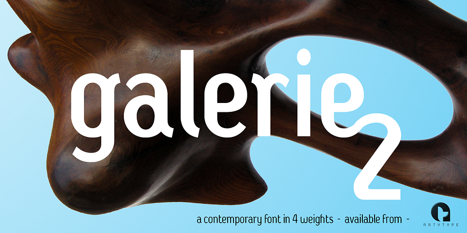 Emphasizing the favorited Galerie 2 font family.