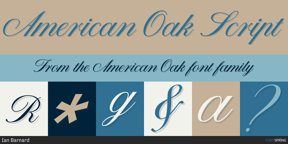 American Oak Script Font