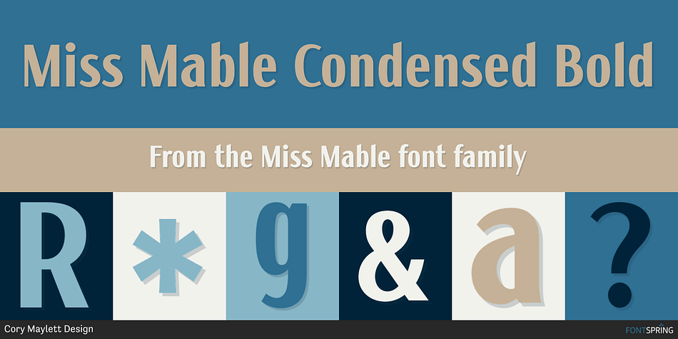 Miss Mable Condensed Bold Font