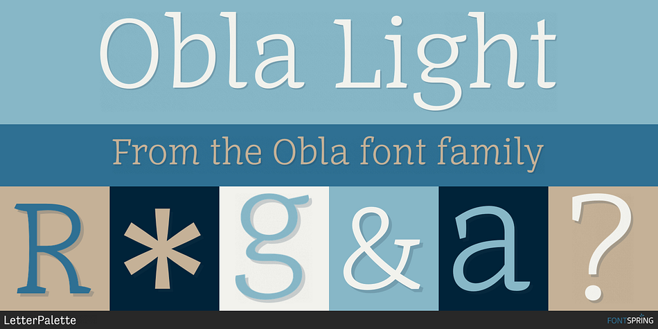 Obla Light Font