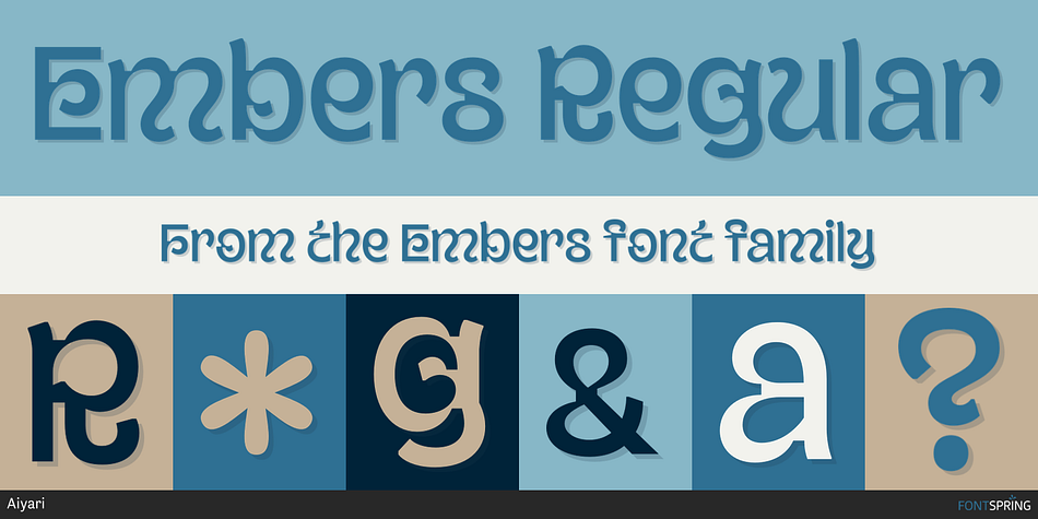 Embers Regular Font