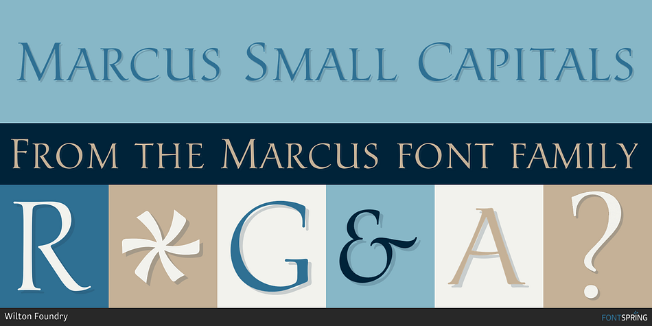 Marcus Small Capitals Font