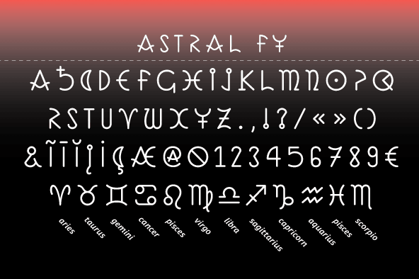 Highlighting the Astral FY font family.