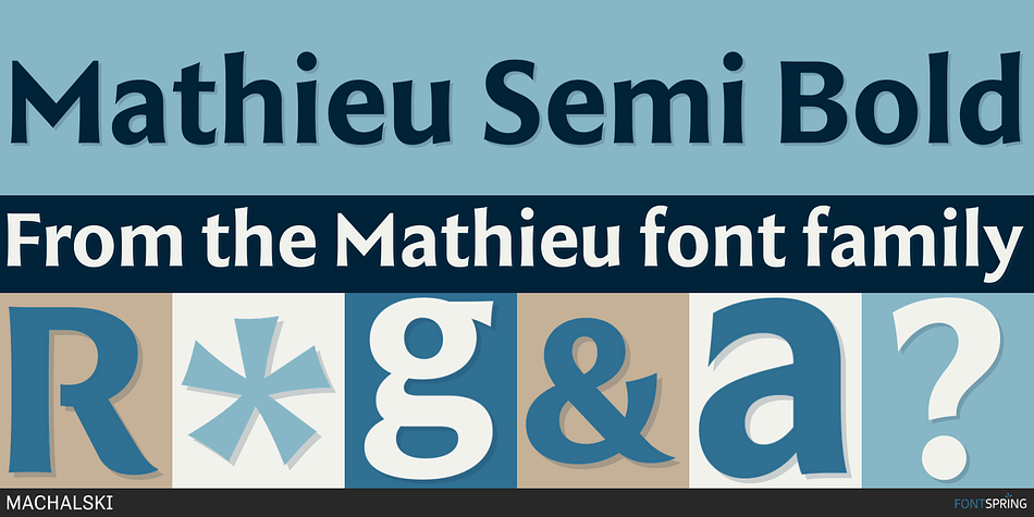 Mathieu Semi Bold Font