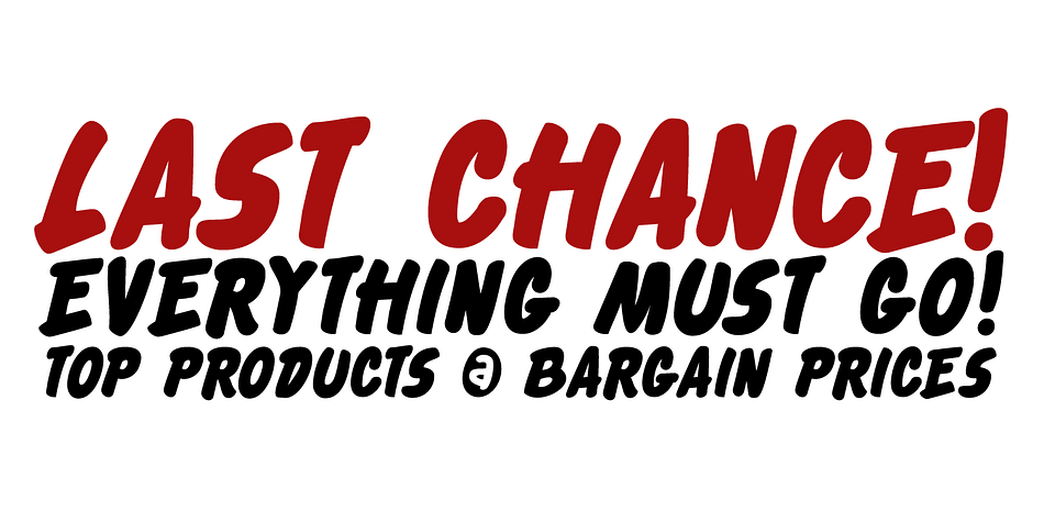 Checkout can be used for headlines, posters and, of course, for your clearance sale!