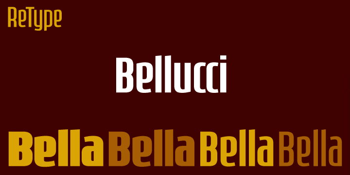 Displaying the beauty and characteristics of the Bellucci font family.