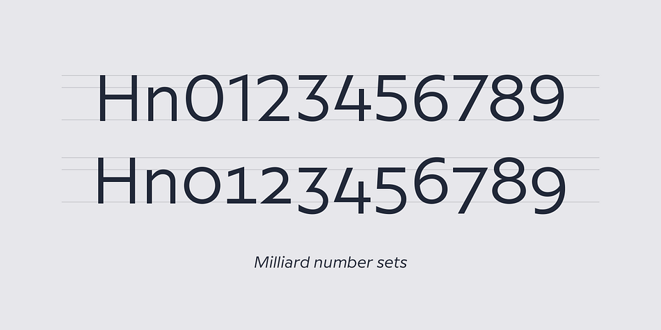 Milliard is a a twenty-four font family.