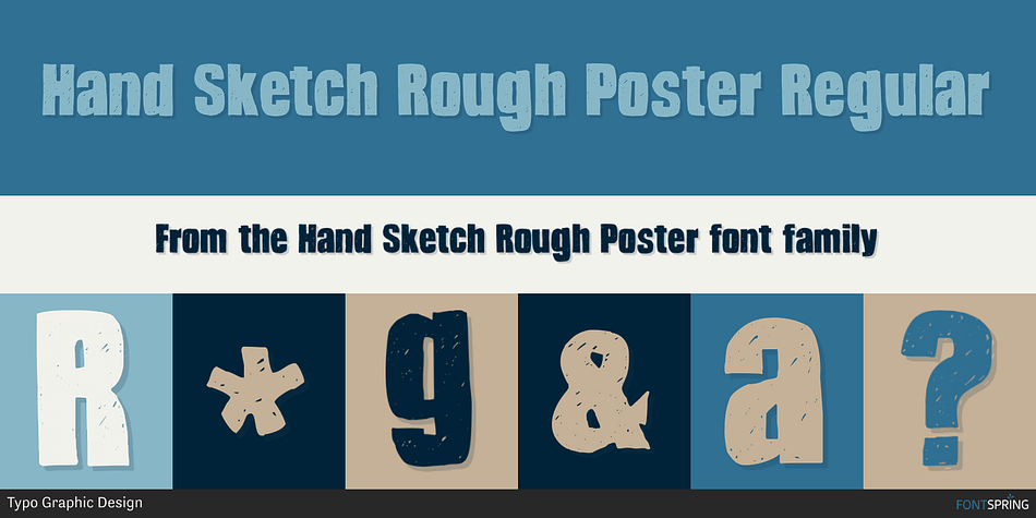 Hand Sketch Rough Poster Regular Font