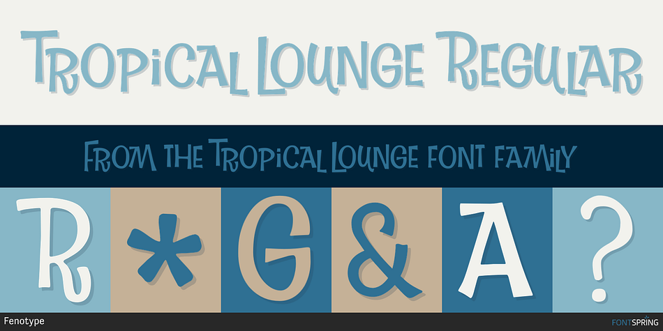 Tropical Lounge Regular Font