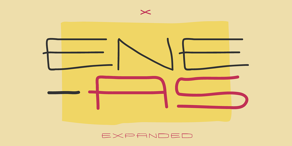 Displaying the beauty and characteristics of the Eneas Expanded font family.