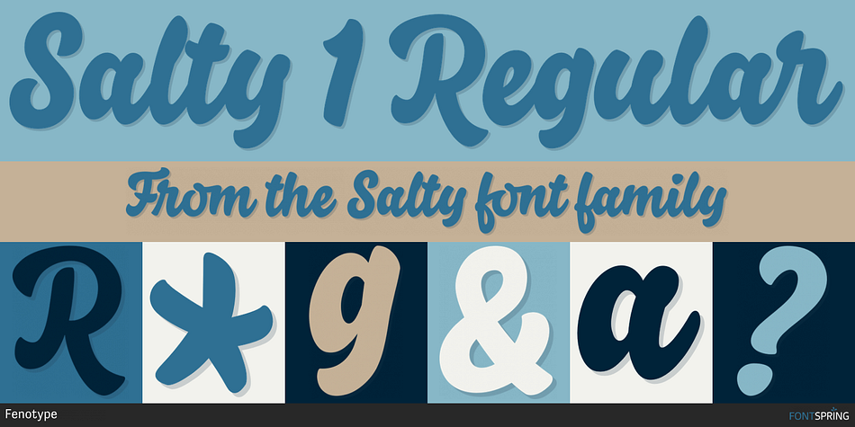 Salty 1 Regular Font
