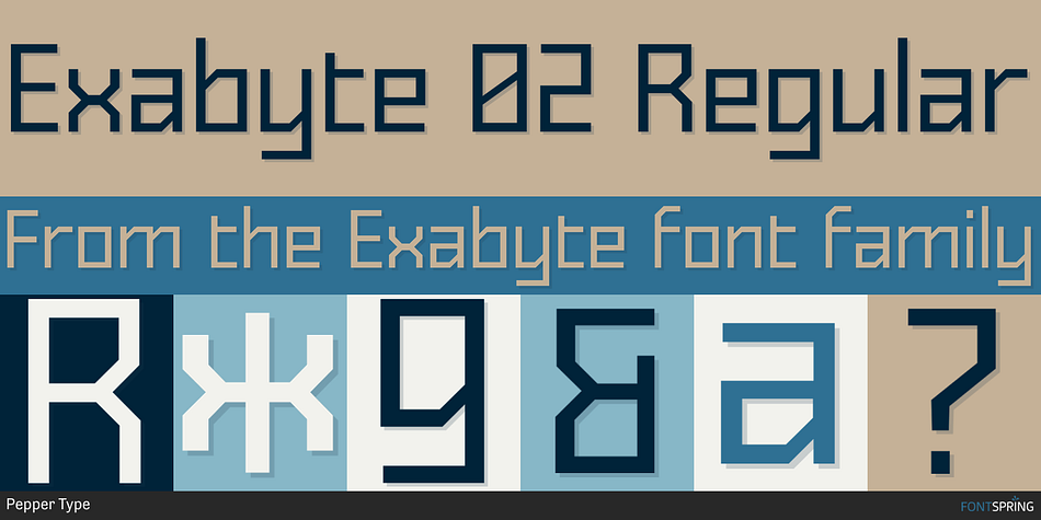 Exabyte 02 Regular Font