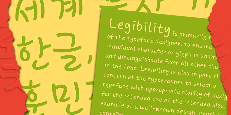 Emphasizing the favorited Core Narae font family.