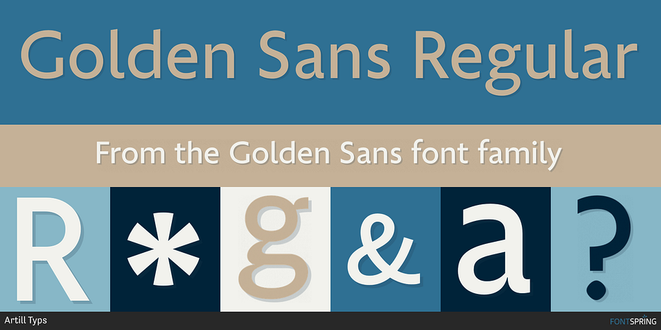 Golden Sans Regular Font