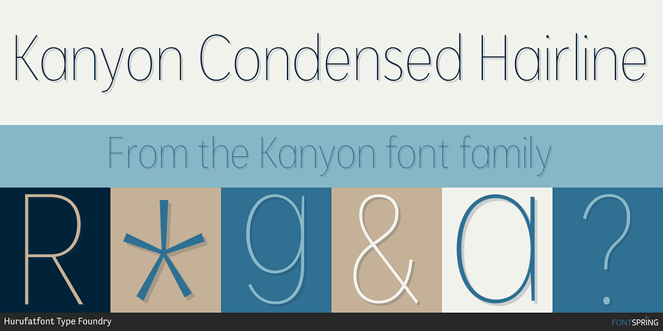 Kanyon Condensed Hairline Font